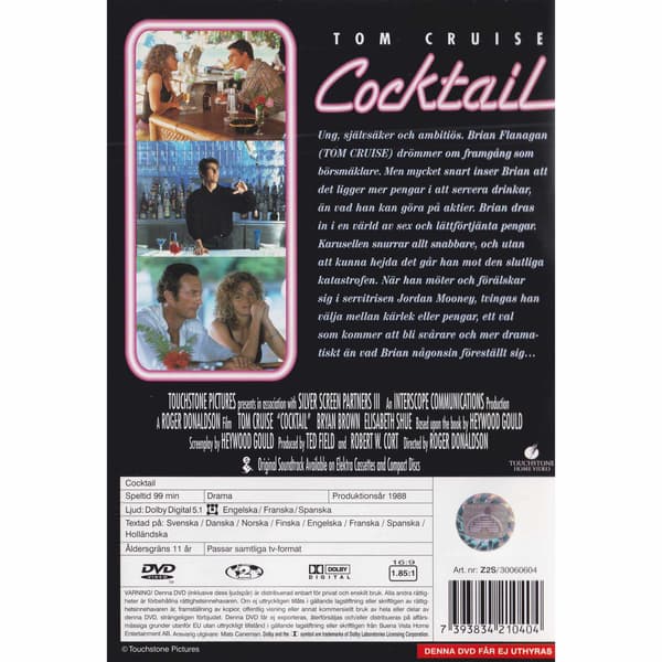 Cocktail DVD (Brukt)