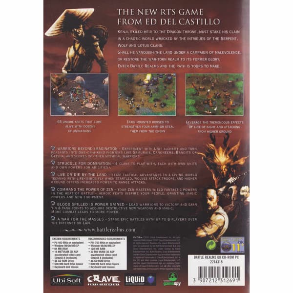 Battle Realms PC CD (Brugt)