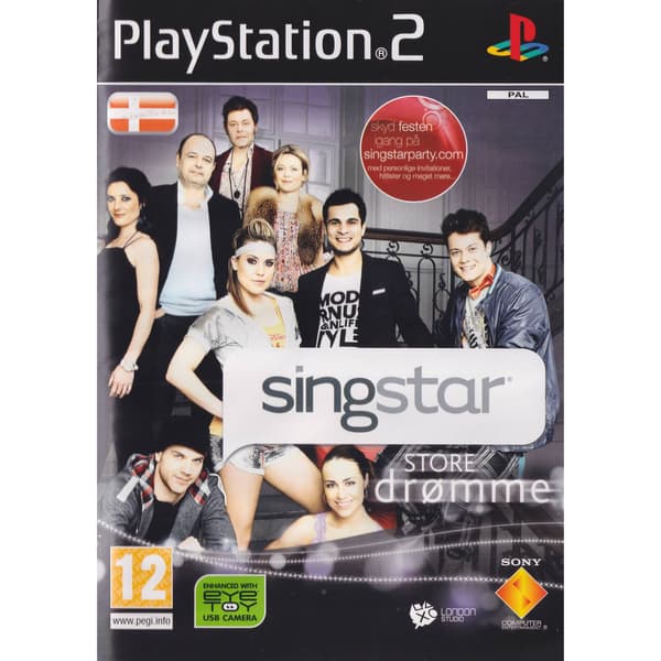 Singstar Store Drømme Playstation 2 PS2 Danish (Begagnad)