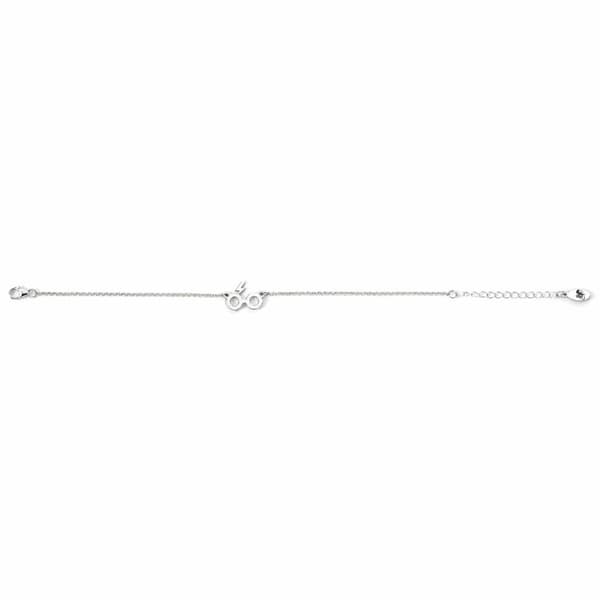Harry Potter Glasses & Lightning sterling silver bracelet