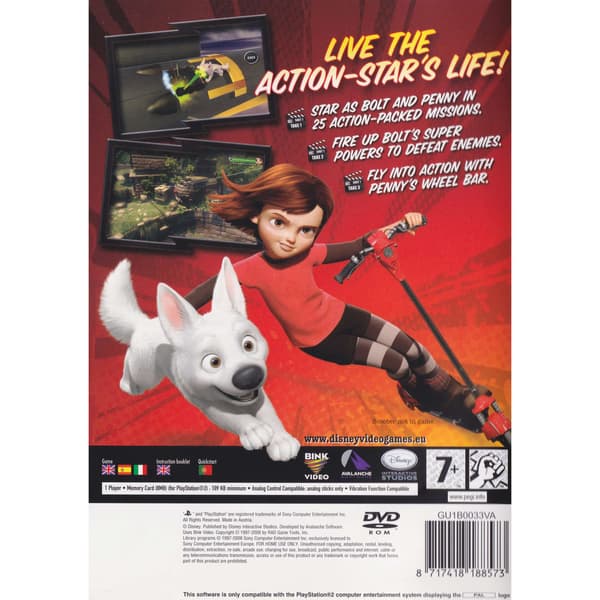 Disney Bolt Playstation 2 PS2 (Brukt)