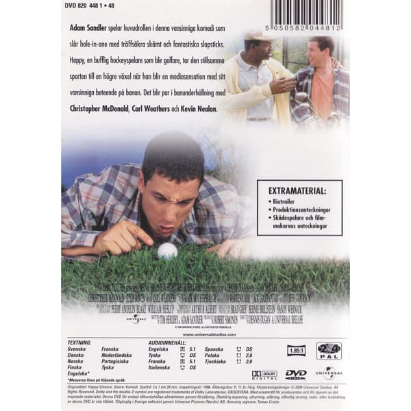 Happy Gilmore DVD (Brugt)