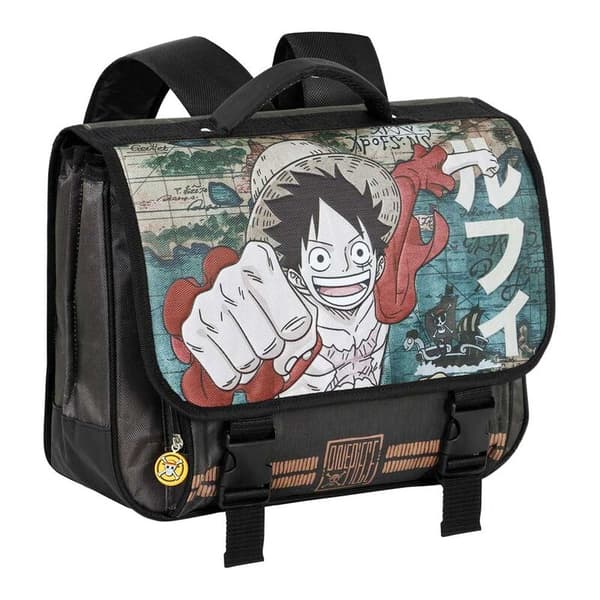 One Piece Map backpack schoolbag