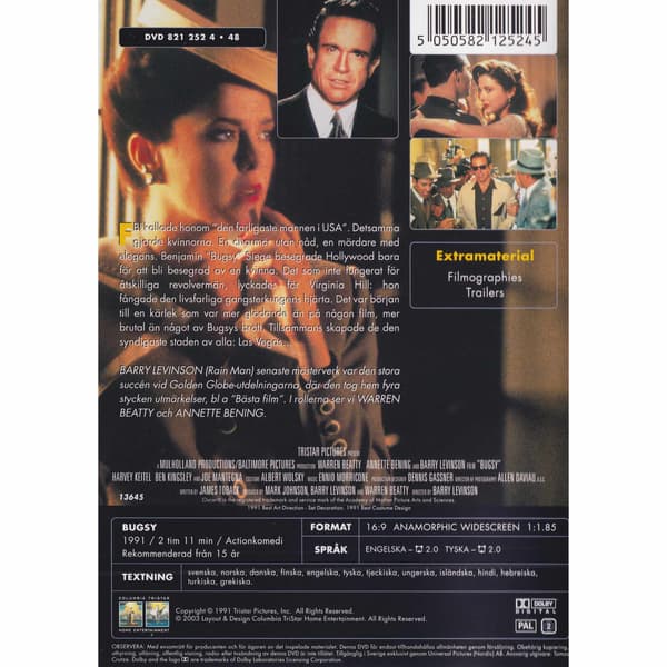 Bugsy DVD (Begagnad)