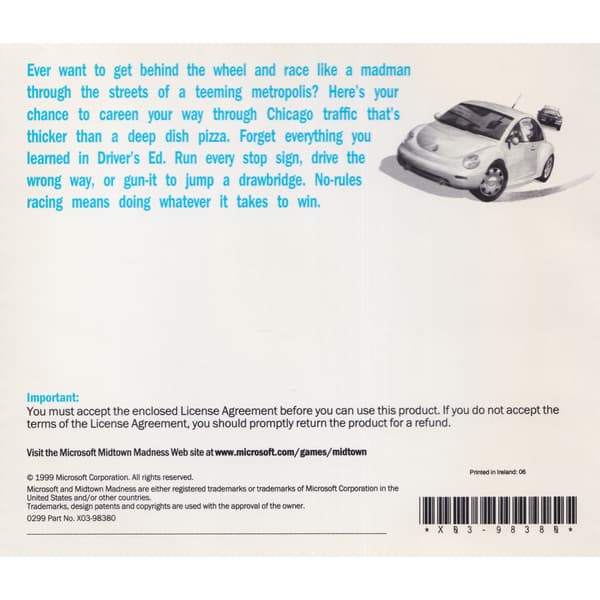 Midtown Madness Chicago Edition PC CD (Brukt)