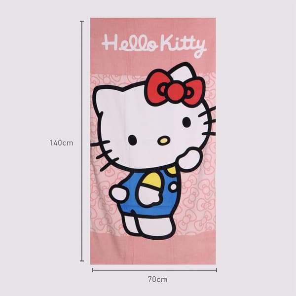 Hello Kitty Badehåndkle Bomull 70x140 cm