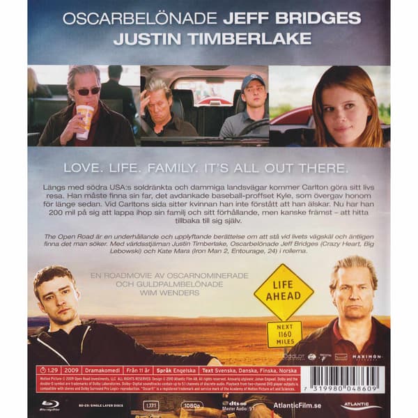 The Open Road Blu-Ray (Begagnad)