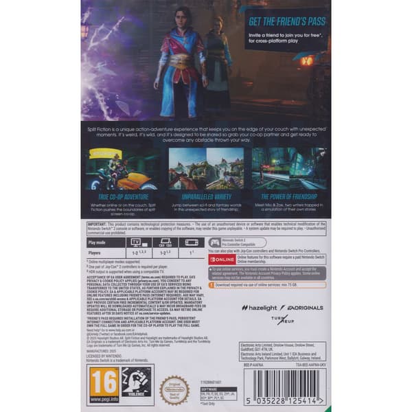 Split Fiction Nintendo Switch 2 (Code in a box)