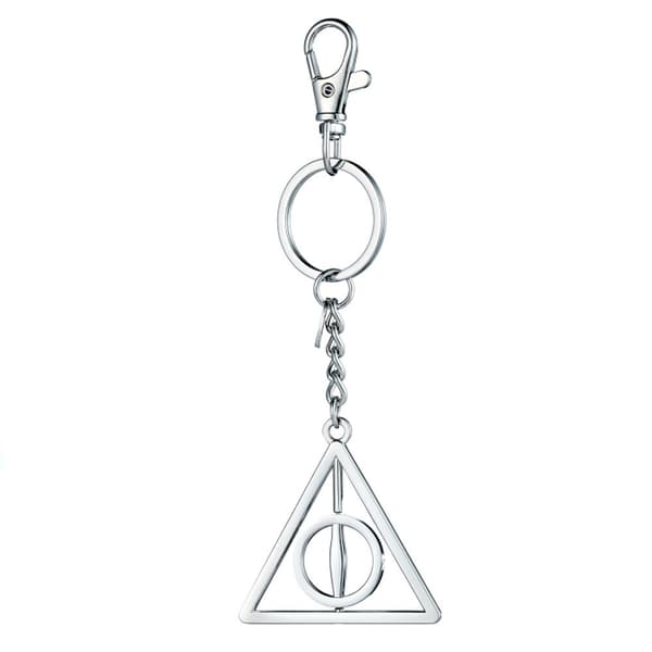 Harry Potter Deathly Hallows spinning keyring