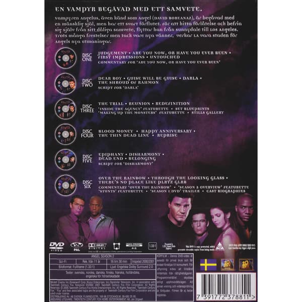 Angel Season Two DVD (Begagnad)