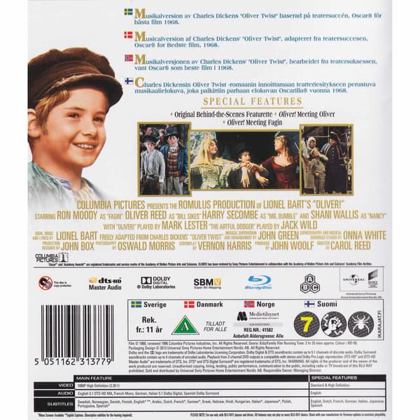 Oliver Blu-Ray (Käytetty)