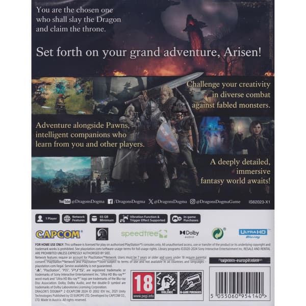 Dragons Dogma 2 Playstation 5 PS5