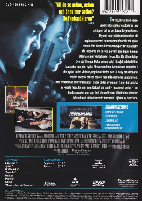 Fredsmäklaren DVD (Brukt)
