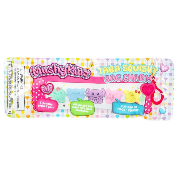 Mushykinz Taba Squishy assorted bag charm