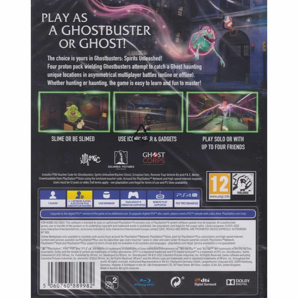 Ghostbusters Spirits Unleashed Playstation 4 PS4