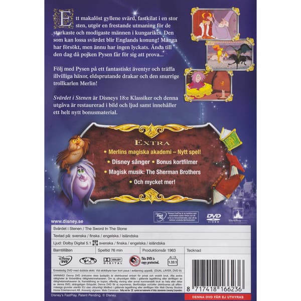 Svärdet i Stenen Specialutgåva DVD (Brukt)