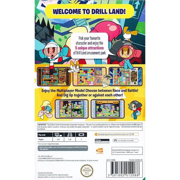 Mr Driller Drill Land Nintendo Switch (Code in a box)