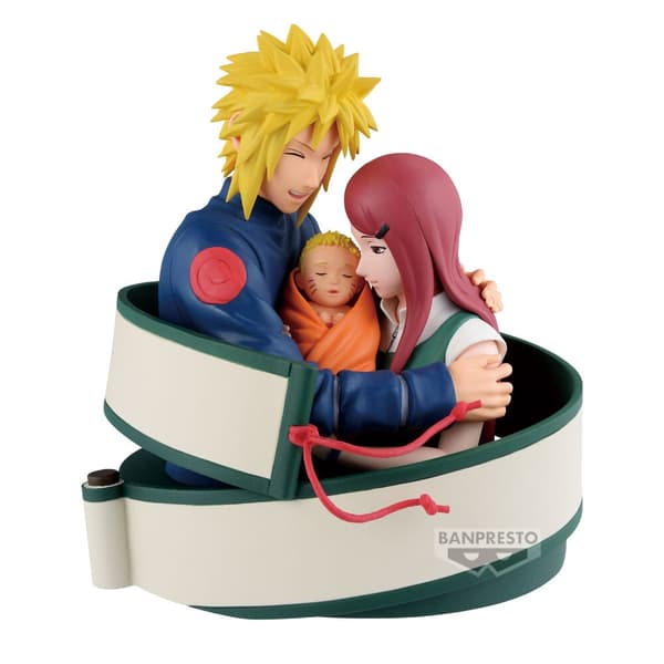 Minato, Naruto & Kushina figure 13cm