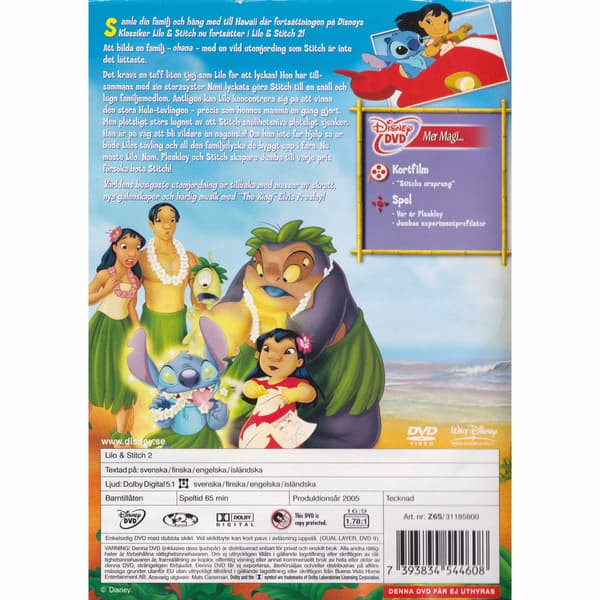 Lilo & Stitch 2 DVD (Brugt)