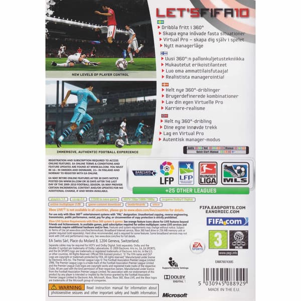 FIFA 10 Xbox 360 Classics Nordic (Begagnad)