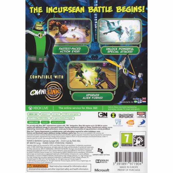 Ben 10 Omniverse 2 Xbox 360 (Brukt)