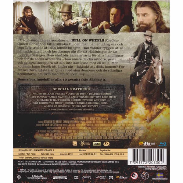 Hell on Wheels Säsong Tre Blu-Ray (Begagnad)