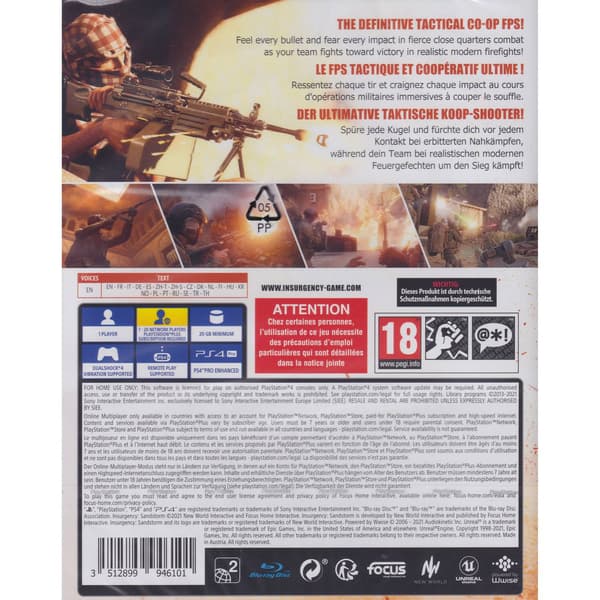​Insurgency Sandstorm Playstation 4 PS4