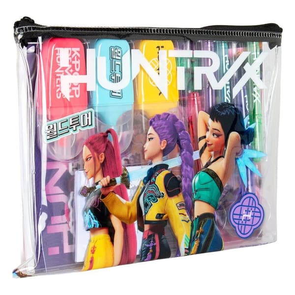 K-Pop Demon Hunters case with stationery set