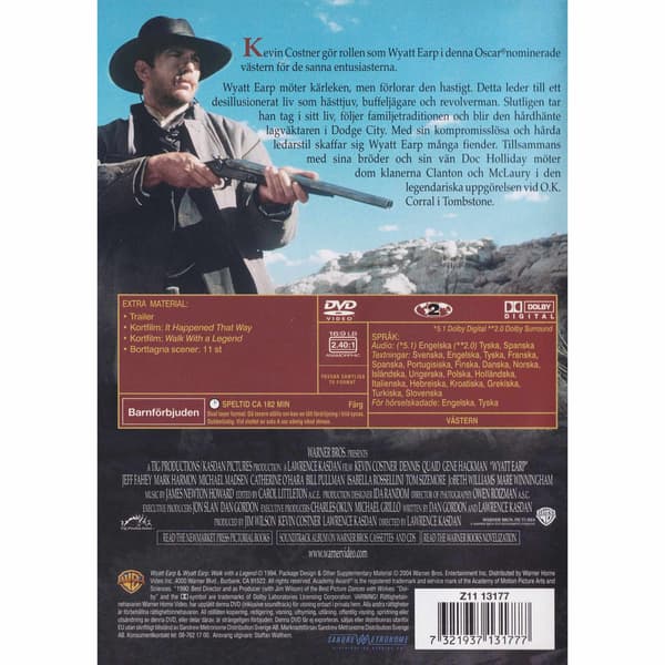 Wyatt Earp DVD (Brukt)