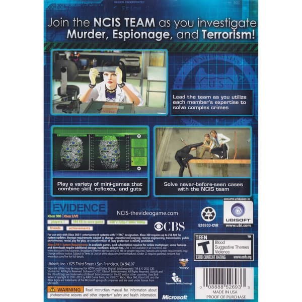 NCIS Xbox 360 IMPORT (Brugt)