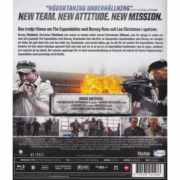 The Expendables 3 Blu-Ray (Käytetty)