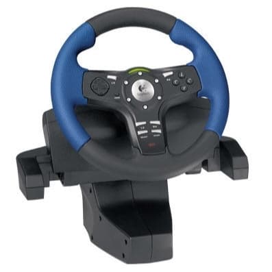 Logitech V-Rally Force Feedback Racing Wheel Playstation 2 (Brukt)