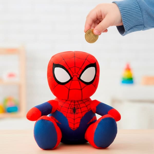 Marvel Spiderman money box plush toy 20cm
