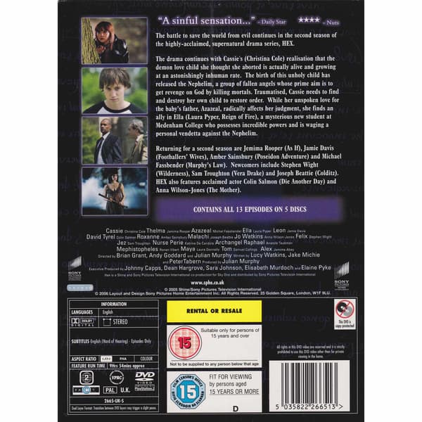 Hex The Complete Second Season DVD (Begagnad)