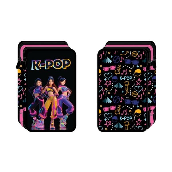 KPop triple pencil case