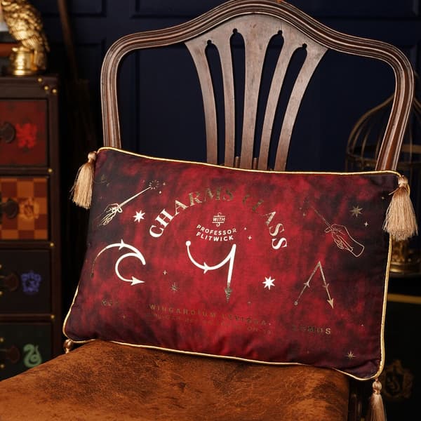 Harry Potter Charms Class velvet cushion