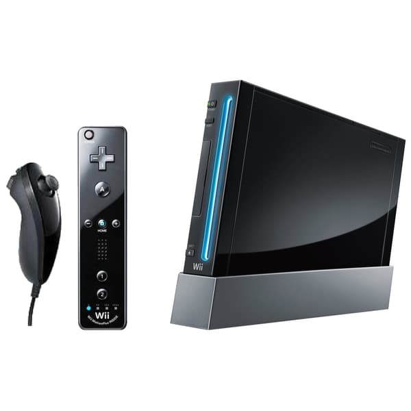 Nintendo Wii Black Motionplus (RVL-101, Brukt)