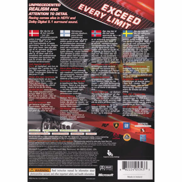 Project Gotham Racing 3 Xbox 360 Nordic (Brukt)