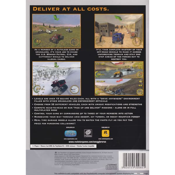 Smugglers Run Playstation 2 PS2 Platinum (Brugt)