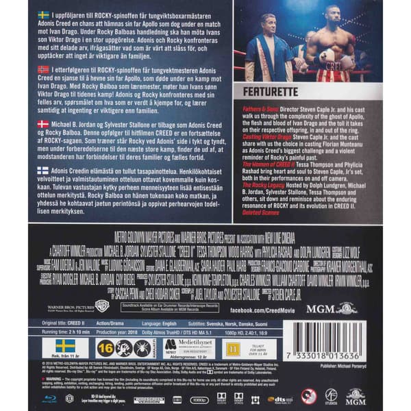 Creed II Blu-Ray (Begagnad)