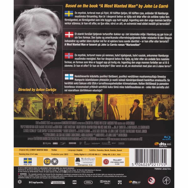A Most Wanted Man Blu-Ray (Käytetty)
