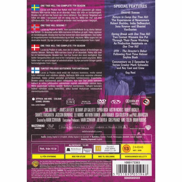One Tree Hill The Complete Seventh Season DVD (Brukt)