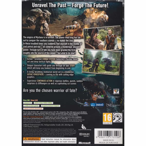 Arcania Gothic 4 Xbox 360 (Brukt)