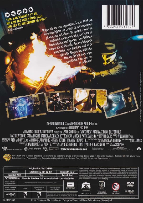 Watchmen DVD (Brugt)
