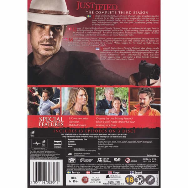 Justified The Complete Third Season DVD (Begagnad)