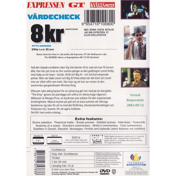 Confidence DVD (Brukt)