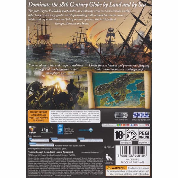 Empire Total War PC DVD (Käytetty)