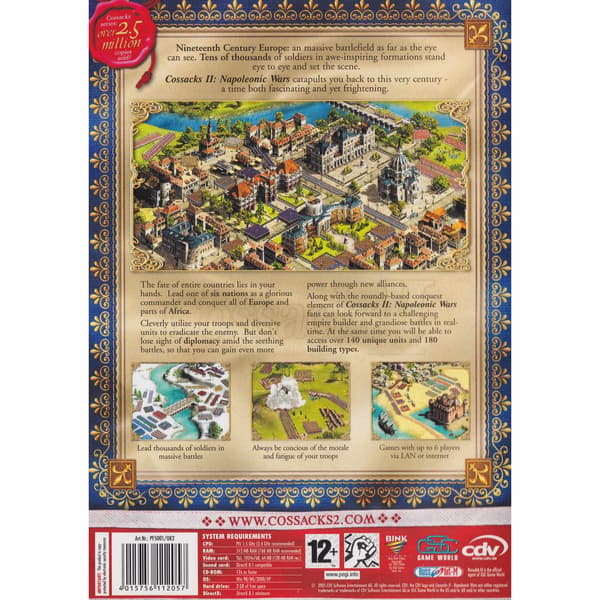 Cossacks II Napoleonic Wars PC CD (Brukt)