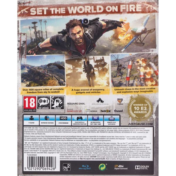 Just Cause 3 Playstation 4 PS4 (Brugt)