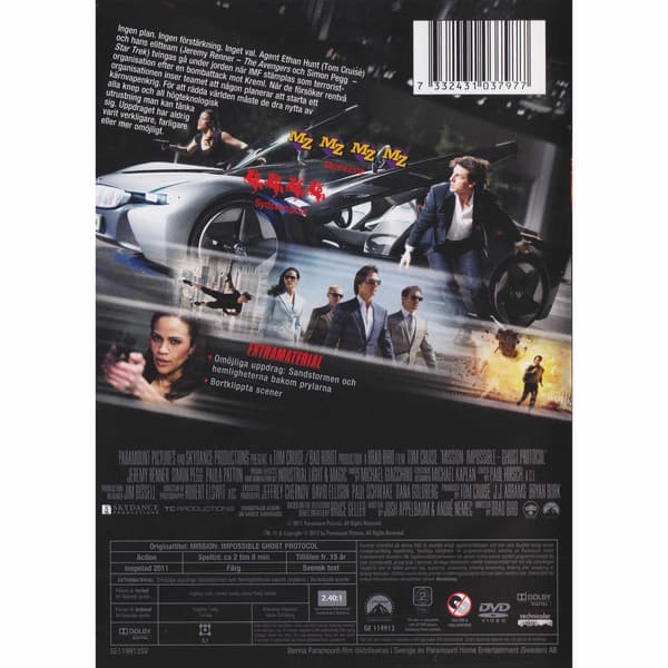 Ghost Protocol DVD (Brugt)